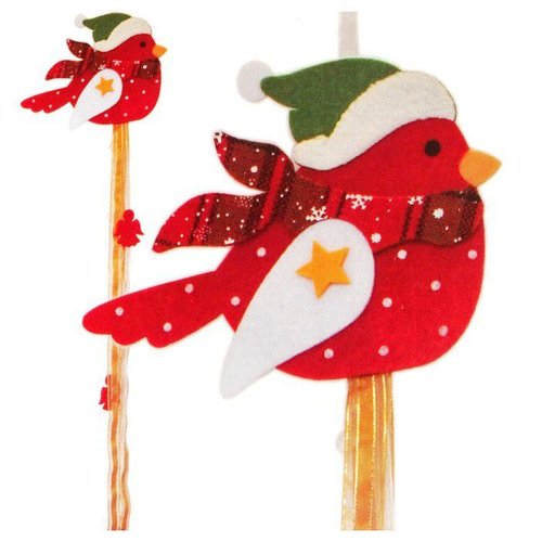 "oiseau dans un chapeau" diy kit cravate arc kit artisanat fée feutre porte décoration ensemble pour sku-375498