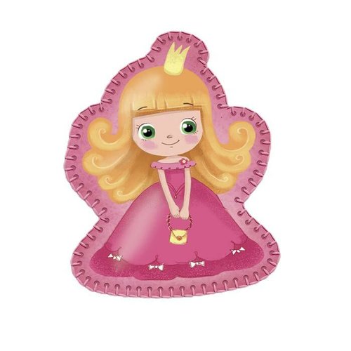 Kit de bricolage "petite princesse jouet motif animal " feutre décoration de la maison ensemble pour sku-277259