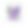 1 pc violet mélange pressé séché fleur feuille ammi plantes sèches époxy uv résine pendentif collier sku-537112