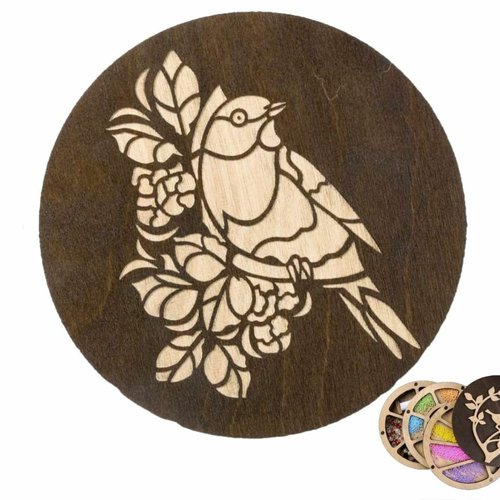 1 pc personnalisé perle organisateur partie pour le choix oiseau fleurs couverture en bois perles ar sku-540935