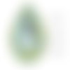 4 pièces izabaro cristal électrique vert pastel 135pas poire larme fantaisie pierre verre cristaux 4 sku-548943