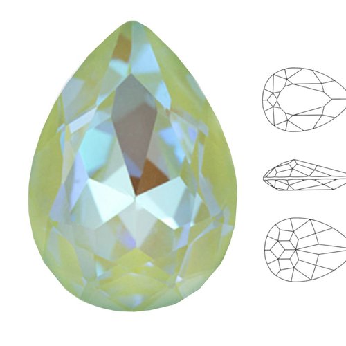 4 pièces izabaro cristal électrique vert pastel 135pas poire larme fantaisie pierre verre cristaux 4 sku-548943