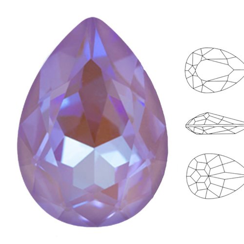 4 pièces izabaro cristal lavande pastel 144pas poire larme fantaisie pierre verre cristaux 4320 chat sku-548950