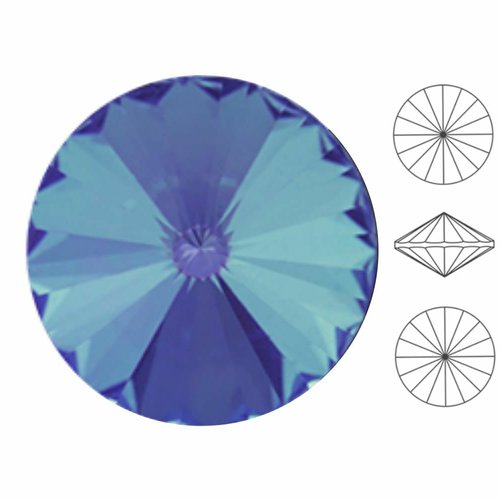 4 pcs izabaro cristal armée vert pastel 130pas ronde rivoli verre cristaux 1122 pierre chatons facet sku-549015