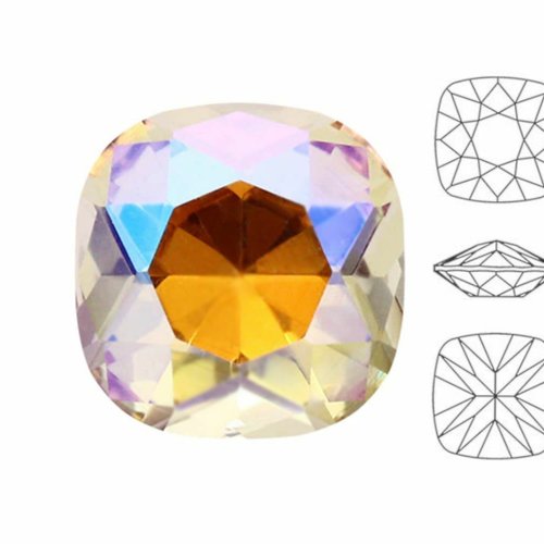 8 pièces izabaro cristal soleil 001sun coussin carré fantaisie pierre verre cristaux 4470 chaton fac sku-574586