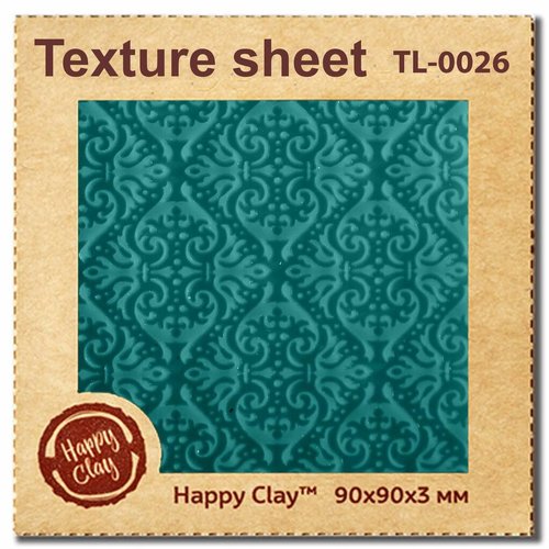 1 pc style 26 polyuréthane timbre texture motif tapis pour polymère argile four cuit sculpture pâte  sku-541760