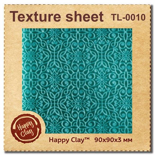 1 pc style 10 polyuréthane timbre texture motif tapis pour polymère argile four cuit sculpture pâte  sku-541752