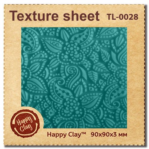1 pc style 28 polyuréthane timbre texture motif tapis pour polymère argile four cuit sculpture pâte  sku-541759