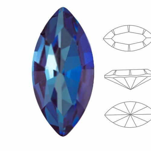 6 pièces izabaro cristal armée vert pastel 130pas navette fantaisie pierre verre cristaux ovale feui sku-574565