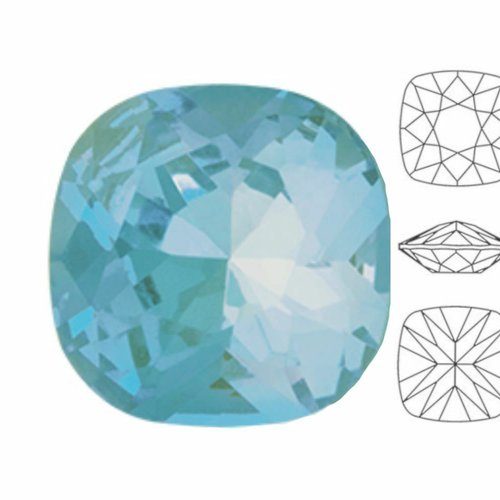 6 pièces izabaro cristal laguna pastel 142pas coussin carré fantaisie pierre verre cristaux 4470 cha sku-574752