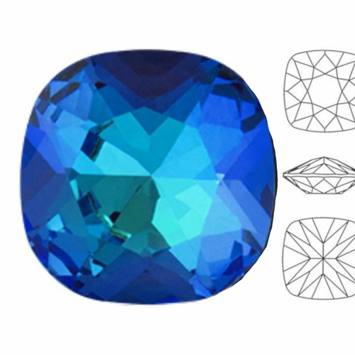 6 pièces izabaro cristal armée vert pastel 130pas coussin carré fantaisie pierre verre cristaux 4470 sku-574753