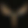 1 pc cerf terre coton point de croix broderie diy kit mouline fils sur noir toile main couture de en sku-608192