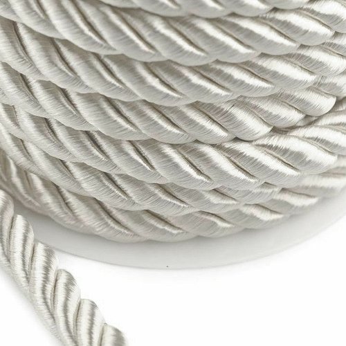 10m-blanc corde / de ø10mm cordon de soutache macrame de la décoration de la moelle de l'artisanat d sku-180049