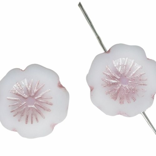 6 pièces blanc rose patine plat sculpté table coupe fenêtre hawaïenne pièce de monnaie perles de fle sku-617638