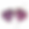 4 pièces marea or violet saint valentin rose ab coeur de mariage en perles de verre tchèque 14mm x 1 sku-618891