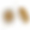 6pcs rustique picasso brun blanc plat sculpté table coupe fenêtre hawaïenne coin fleur perles verre  sku-617637
