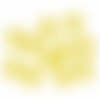 80 pièces opaque jaune petit plat myosotis fleur entretoise perle casquettes tchèque verre 05mm x sku-613570