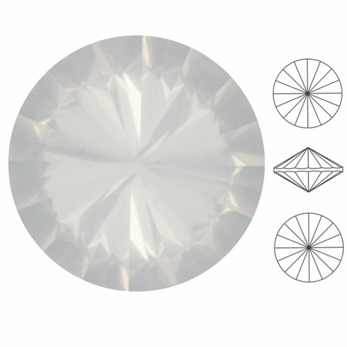 2 pièces izabaro cristal blanc opale 234 rond rivoli verre cristaux 1122 pierre chatons facettes str sku-549202