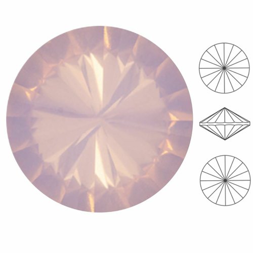 2 pièces izabaro cristal rose eau opale 395 rond rivoli verre cristaux 1122 pierre chatons facettes  sku-549203