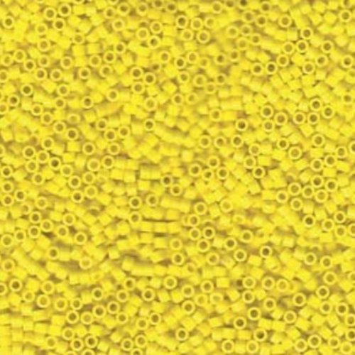5g opaque jaune 11/0 delica verre japonais miyuki perles de rocaille db721 cylindre rond 1.6mm sku-687077