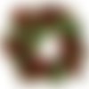 Kit de bricolage perlé de graine de couronne de noël 1pc ornement d'arbre de sur toile en bois kit d sku-687267