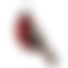 Kit de bricolage perlé de graine d'oiseau rouge 1pc ornement d'arbre de noël sur toile en bois kit d sku-687232