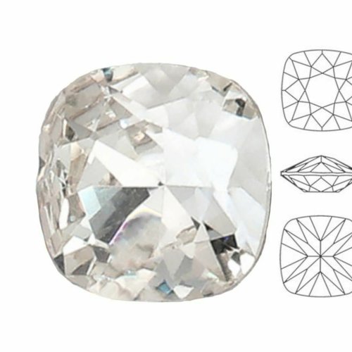 4 pièces izabaro cristal 001 coussin carré fantaisie pierre cristaux de verre 4470 chaton strass à f sku-683315
