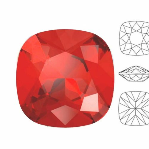 4 pièces izabaro cristal lumière siam rouge 227 coussin carré fantaisie pierre cristaux de verre 447 sku-683317