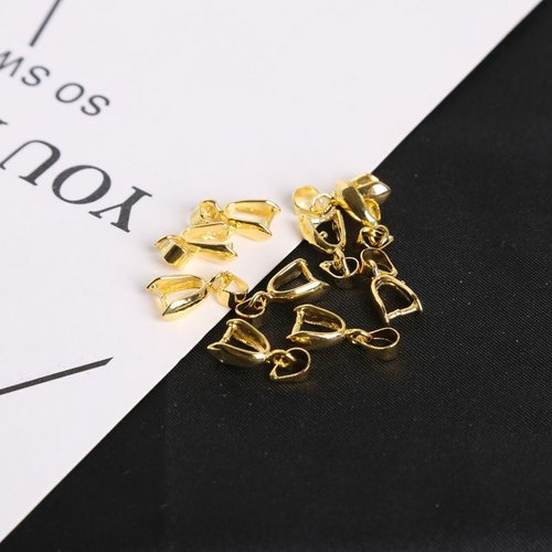 10 pièces pendentif en or pince fermoirs clips breloque connecteurs accessoires pour bijoux à bricol sku-689570