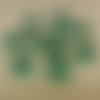 1 pièces pendentifs cloisonnés en émail vert émeraude feuille d'érable à la main réglage creux résul sku-689384