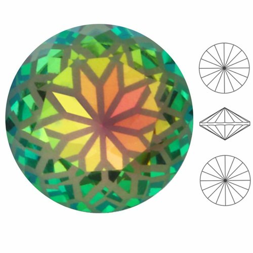2pcs izabaro crystal mandala vitrail medium 001mvm round chaton glass crystals 1088 stone chatons fa sku-730546