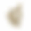 1pc 18k plaqué or micro pavé cubique zircone chat pendentif breloque perle bijoux tchèques résultats sku-689280