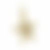 1pc 18k plaqué or micro pavé cubique zircone étoile de mer pendentif breloque perle tchèque résultat sku-689267