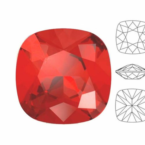 6 pièces izabaro cristal lumière siam rouge 227 coussin carré fantaisie pierre cristaux de verre 447 sku-877441