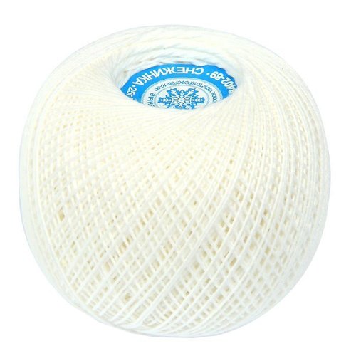 10 pièces main art crochet fil naturel fournitures artisanat fils à tricoter "flocon de neige" 230 m sku-280796