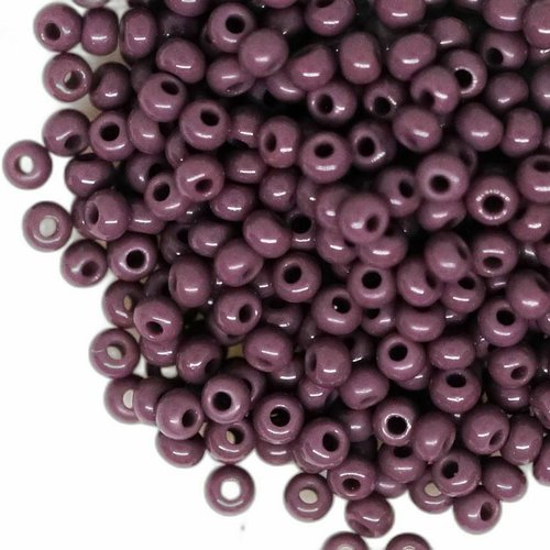 20g matte opaque purpure round bouteilles de semences de verre tchèque de précieuses pearls rocaille sku-875426