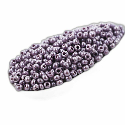 20g opaque améthyste purpure luster round bouteilles de semences de verre tchèque de précieuses pear sku-875423