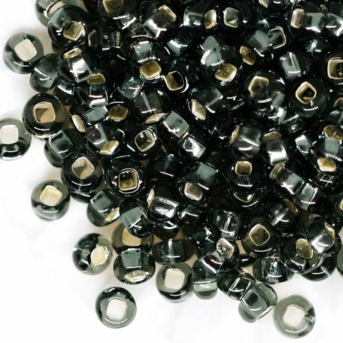 20g argent transparent noir gris perles de rocaille preciosa de rondes en verre tchèque d'espacement sku-875986