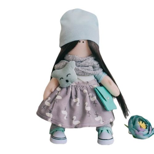 Doux lina poupée personnalisé bébé motif artisanat idées cadeau art ensemble créatif décor à la mais sku-278104