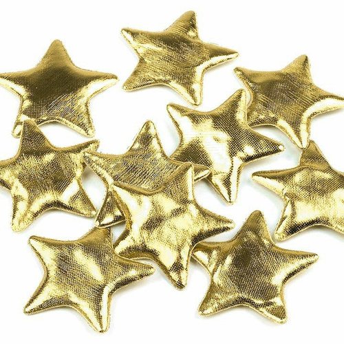 10pc 1 or étoile de noël décoration de la taille 45mm ornement de la veille de art de des étoiles de sku-53354