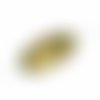 2 pc or 24 k multicolore lampwork à la main original authentique artisan perles ovale tube tchèque v sku-541150