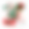 1 set (5 pc) or vert rouge blanc pince à cheveux de noël à la main design de fille accessoires de mo sku-688959