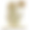Blanc de contreplaqué de bonhomme de neige de noël de 2 pièces pour la peinture support de décor de  sku-689013