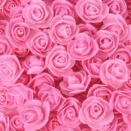 50pcs fleurs de tête de rose pe foam artificielles scrapbooking décor de pâques valentines printemps sku-923089