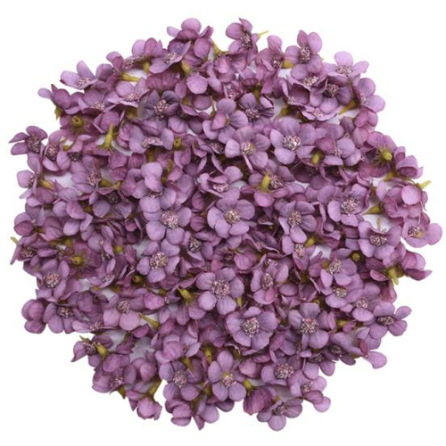 25pcs purple forget me not fabric flowers scrapbooking patchwork décoration de pâques printemps diy  sku-923087