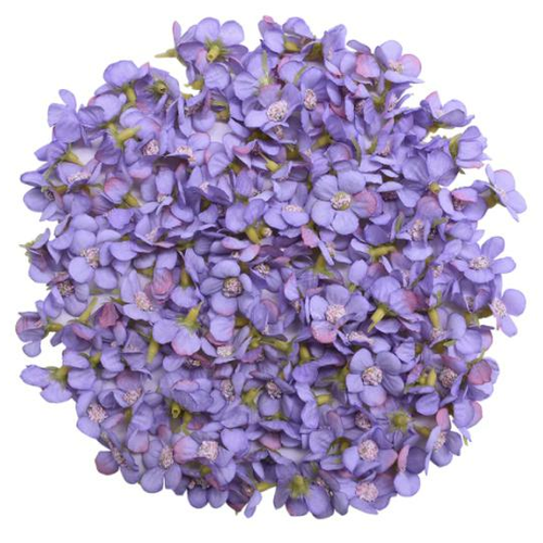 25pcs violet forget me not fabric flowers scrapbooking patchwork décoration de pâques printemps diy  sku-923088
