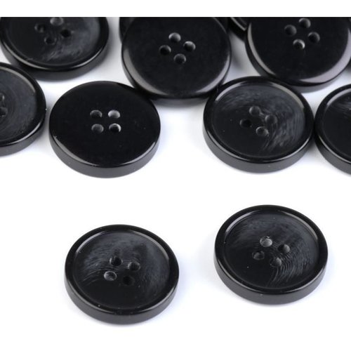 20 pc (36") noir bouton taille 24' 32' 36' 40' boutons en plastique de trou et attache mercerie sku-97502