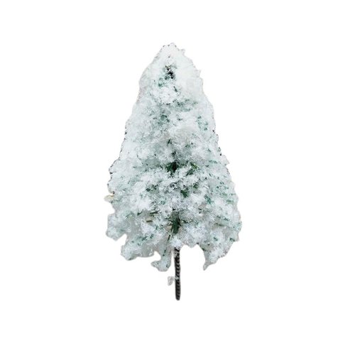 2pcs blanc de neige arbres noël plantes artificielles miniature intérieur maison poupée la forêt fée sku-128353
