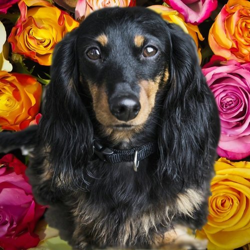 1pc dachshund dog easy painting by number diy kit brunbo design exclusive décor de peinture à l'huil sku-927810