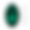 4 pcs izabaro cristaux vert émeraude 205 ovale fantaisie pierre de verre 4120 izabaro chaton facette sku-542142
